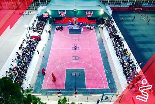 زمین تخصصی بسکتبال فایربال