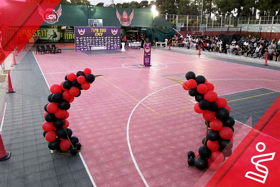 زمین بزرگ زمین تخصصی بسکتبال فایربال